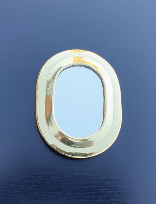 miroirs en laiton forme ovale
