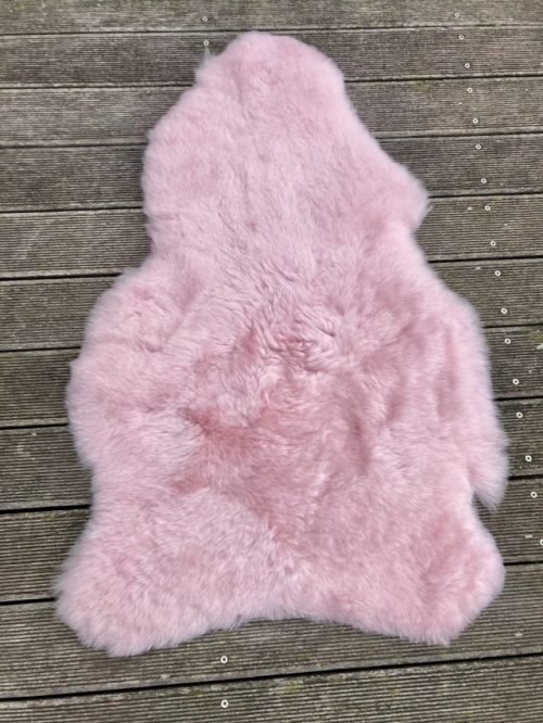 tapis mouton rose