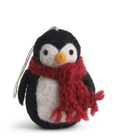 pingouin en laine feutrée